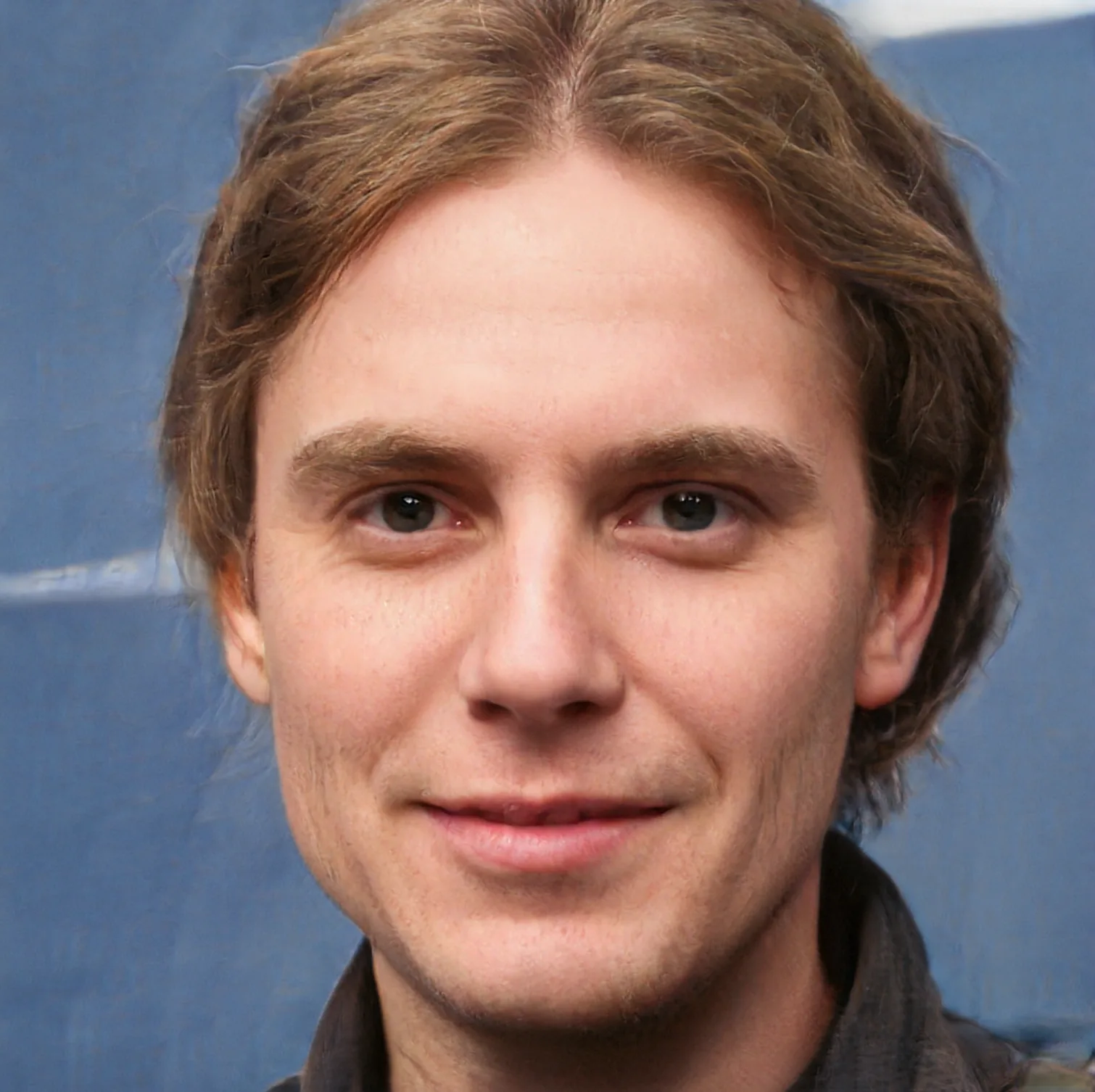 AI-generated portrait of a fictional artist or muse, machine learning research by British contemporary artist Sarah Bick, portrait 3