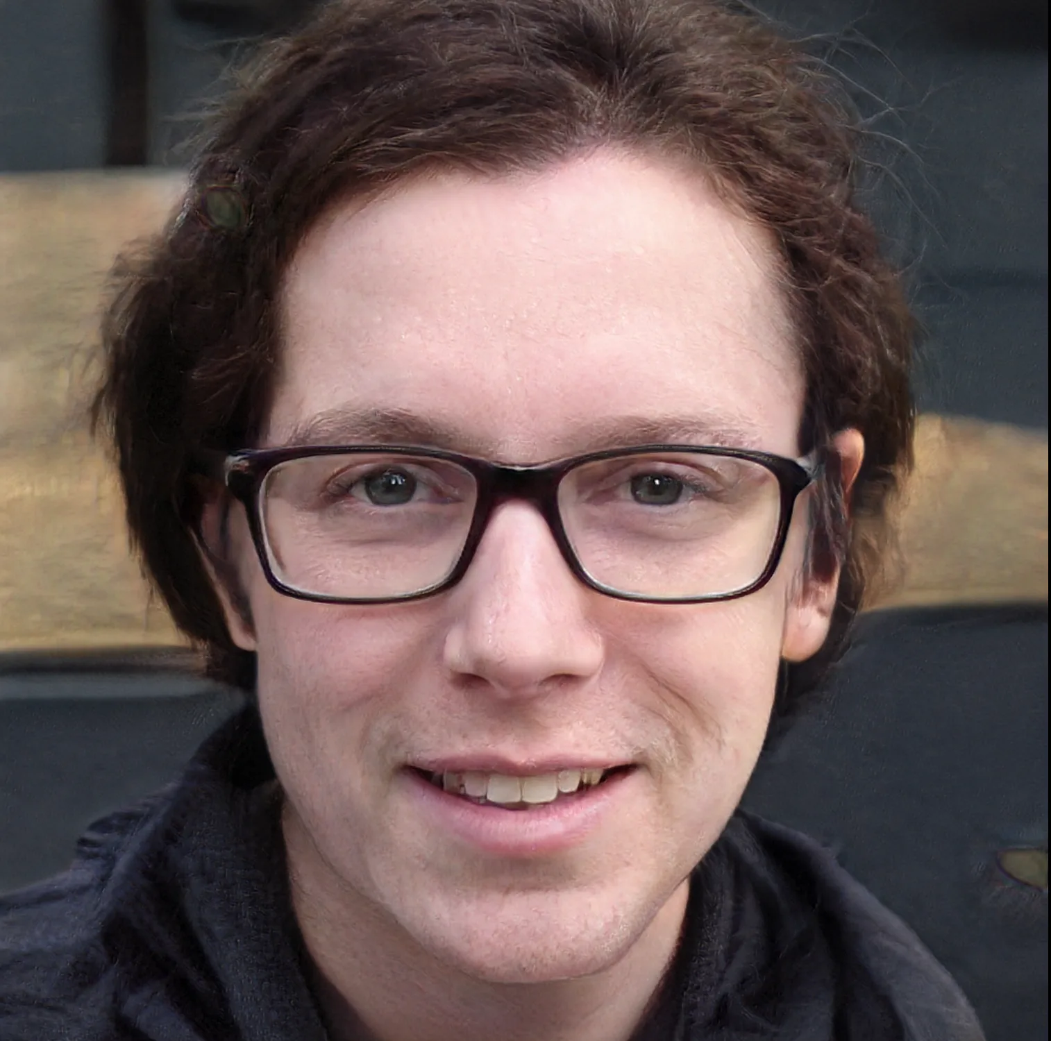 AI-generated portrait of a fictional artist or muse, machine learning research by British contemporary artist Sarah Bick, portrait 32