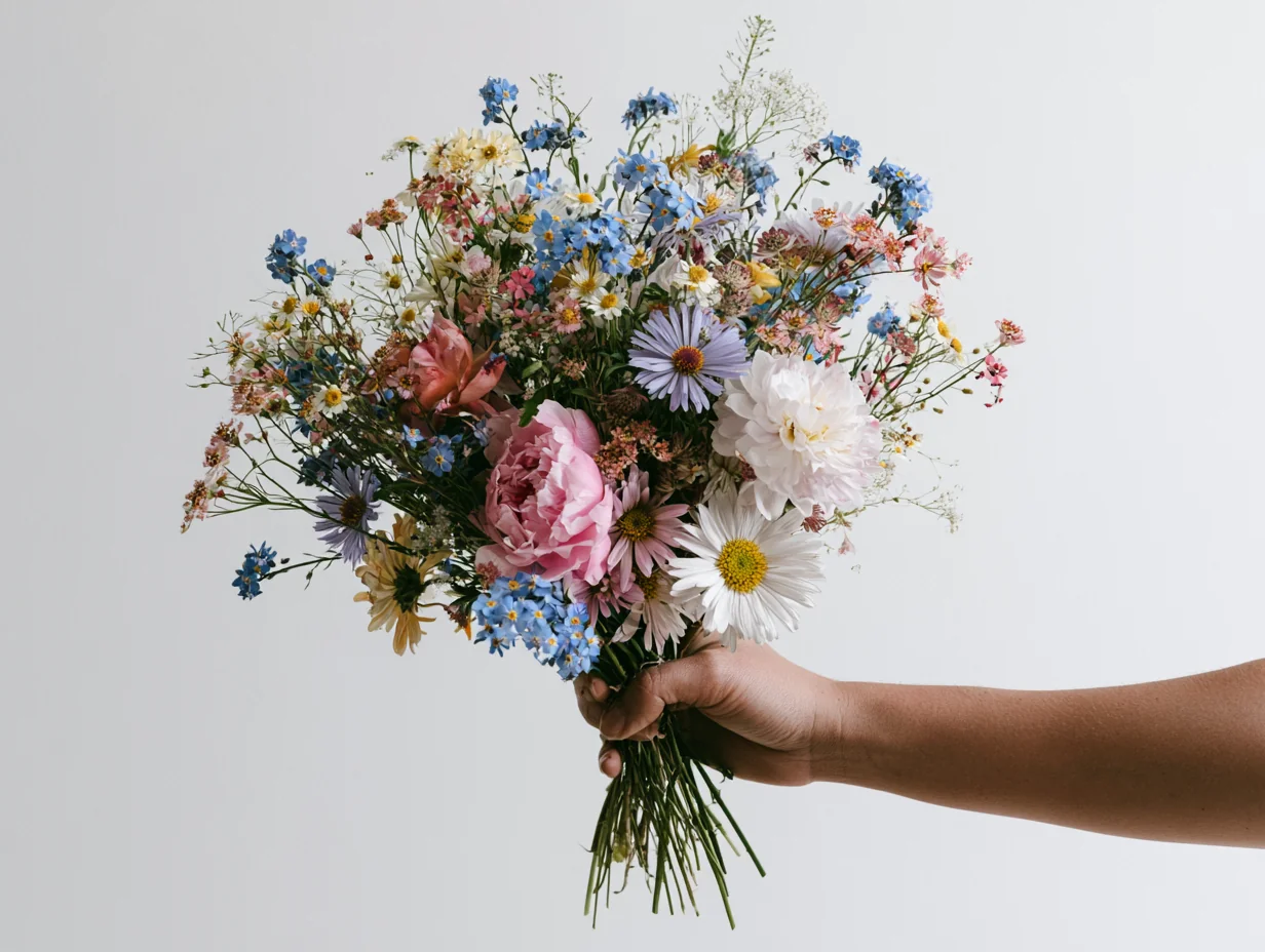 Mother, flowers grown from seed by Sarah Bick